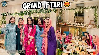 SISTROLOGY FAMILY KI GRAND IFTARI ♥️  Decor Py Aag Lag Gai 🔥  Mama amp Behno Ka Reaction 😍 [upl. by Eimilb]