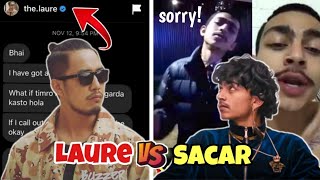 Sacar vs Laure beef game explained diss expose sorry [upl. by Rora]