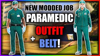 GTA5 I NEW WORKING MODDED OUTFIT JOB Paramedic Outfit With Belt WORKAROUND [upl. by Eboj]