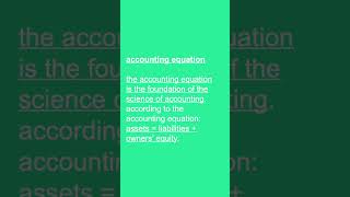 accounting equation basics  accounting lessons [upl. by Yvonner]