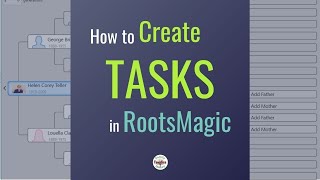 Track Your Genealogy Research Steps RootsMagic Tasks [upl. by Naarah]