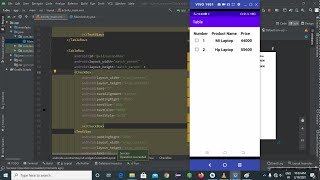 Table Layout in Android studio [upl. by Tesil688]