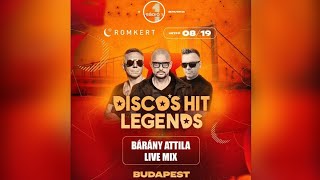 Bárány Attila  Discos Hit Legends Budapest Romkert 20240819 Live Mix [upl. by Notsob683]