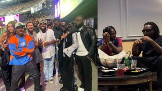 Davido Olamide Rema Zlatan ibile in New York for Real Madrid vs Barcelona [upl. by Hemphill]