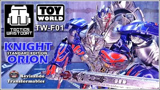 ToyWorld TWF01 Knight Orion Masterpiece Transformers TLK Optimus Prime Standard Edition [upl. by Guyon875]