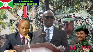 Video Vice President Prosper Bazombanza nawe abijemwo💄Ijambo ryumukuru wigihugu Prime Niyongabo [upl. by Dnomso]