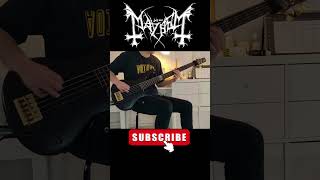 Mayhem  Freezing Moon  Bass Cover basscover metal ibanez mayhem [upl. by Maharg]