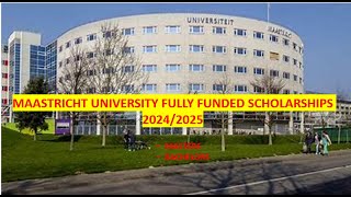 2024 Maastricht University Scholarships for International students bachelor masters [upl. by Lillywhite]