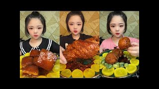 ASMR CHINESE MUKBANG FOOD EATING SHOW  Xiao Yu Mukbang 32 [upl. by Mandler]