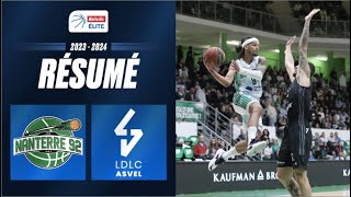 Nanterre vs Lyon Villeurbanne  Résumé 20232024  LNB Officiel [upl. by Reivaj]