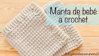 Como tejer manta de bebé a crochet fácil y rápido  tutorial paso a paso [upl. by Valerie]