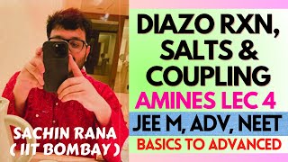 ❤️‍🔥Diazonium Salts Coupling Reaction Deamination  Amines  JEE Main Advanced NEET 2024 [upl. by Smart138]