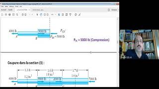 Exercices RDM I Torseur de Cohésion Méthode des coupures Traction et Compression simples Part 1 [upl. by Aretak]