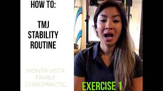 How to TMJ Stability Routine [upl. by Nelav716]