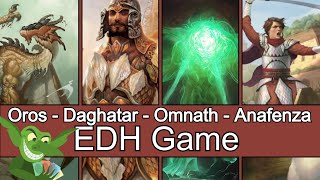 Oros vs Daghatar vs Omnath G vs Anafenza EDH  CMDR game play for Magic The Gathering [upl. by Marlo]