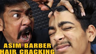 Head Massage amp Loud Hair Cracking by Asim Barber  Body Massage amp Neck Cracking  Ear Cracking ASMR [upl. by Shewchuk]