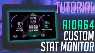 AIDA64 Sensor Panel Setup  Part 1 BASICS [upl. by Carmelita]