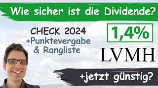 LVMH Aktienanalyse 2024 Wie sicher ist die Dividende günstig bewertet [upl. by Stedmann46]