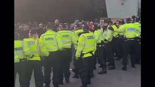 BREAKING FOOTAGE🚨TAMWORTH RIOTS OUTSIDE HOLIDAY INN [upl. by Shiekh]