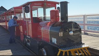 Full Journey of the Famous Busselton Jetty Train to Underwater Observatory Western Australia [upl. by Akinal566]