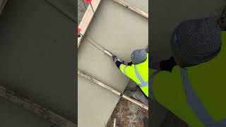 Finishing footings concrete satisfying construction viralvideo [upl. by Menedez]