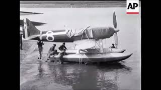 Macchi M67 and Supermarine S6 during the Schneider Trophy 1929 [upl. by Alon]