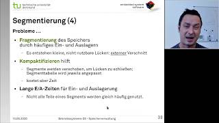 Vorlesung Betriebssysteme  09 Virtueller Speicher [upl. by Icnan]