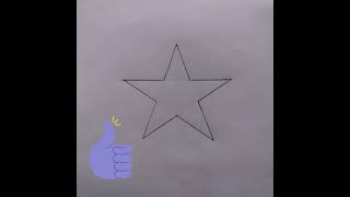 How to draw a star  perfect star drawing  step by step drawing [upl. by Nellek]