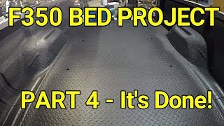 2002 Ford F350 Bed Floor RepairReplacement Part 4 Its Done [upl. by Naols739]