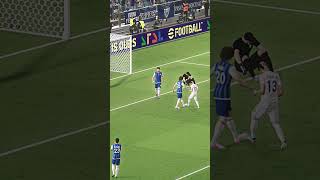 Okazaki Top right Corner Shoot efootball football goal pes realmadrid okazaki [upl. by Eirrek]