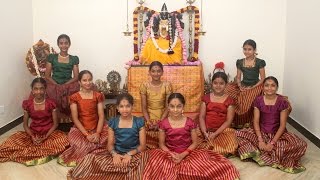 Ayigiri Nandini  Navadurgas singing Mahishasura Marddini Sthothram  Vande Guru Paramparaam [upl. by Arika]