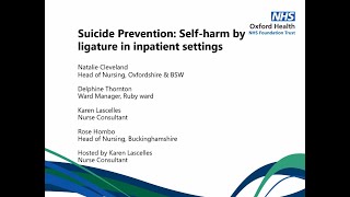 Suicide Prevention Self harm by ligature in inpatient settings [upl. by Davita]