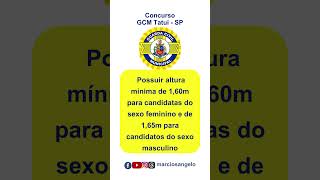 INSCRIÇÕES ABERTAS CONCURSO 2024 GCM TATUÍ SP guardacivilmunicipal concursosabertos tatuísp [upl. by Aubrey]