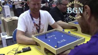 Klask RulesGameplay At Gen Con 2016 [upl. by Naarah]