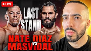 NATE DIAZ vs JORGE MASVIDAL 2 Full Card LIVE STREAM WATCH PARTY [upl. by Inaleon]