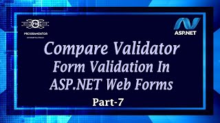 07  Compare Validator In ASPNET Web Forms  Form Validation  ASPNET Web Forms HindiUrdu [upl. by Carri620]