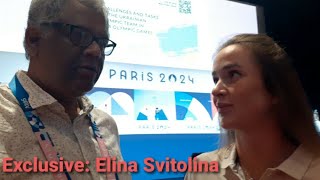 Paris 2024  Exclusive interview with Ukraine flag bearer and tennis ace Elina Svitolina [upl. by Herbie943]