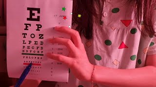 ASMR eye exam exotropia test [upl. by Daegal]