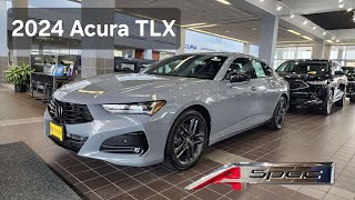 2024 Acura TLX ASpec  Urban Gray Pearl with Ebony interior [upl. by Matrona]