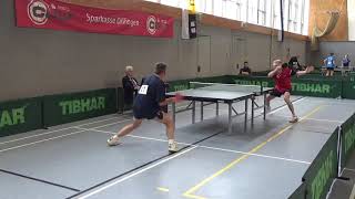 Ralley Schreiner vs Angerer 20190119 Dillingen Bayerische M Table Tennis Stativ 21 [upl. by Illom780]