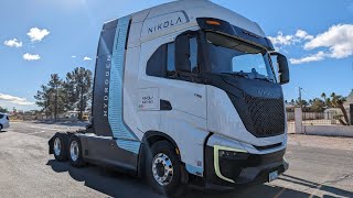 Going for a ride in the Nikola fuel cell electric semi [upl. by Melas]