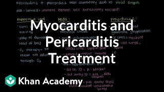 Myocarditis and pericarditis treatment  Circulatory System and Disease  NCLEXRN  Khan Academy [upl. by Eluk]