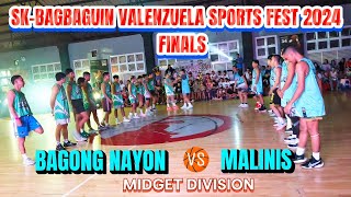 BAGONG NAYON 🆚 MALINIS  FINALS  MIDGET DIV SkBagbaguin Valenzuela sports fest 2024 [upl. by Eelidnarb]