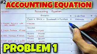 Accounting Equation  Problem 1  By Saheb Academy [upl. by Caryl988]