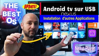 Android TV Nexus Player Os sur USB installation des Applications et Configuration [upl. by Annaillil681]