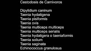 Cestodosis de los Carnivoros  Dipilidiasis  Teniasis  Parasitología  MV Z UNAMFESC [upl. by Eitteb]