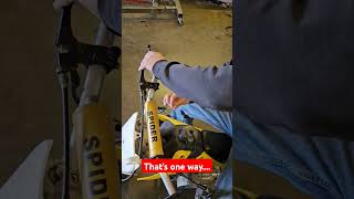 Another way to start your dirt bike automobile mechanic broken wrong dirtbike dirtbikes fail [upl. by Aissyla]