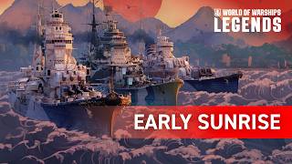 Early Sunrise  New Japanese Cruisers Line Teaser  World of Warships Legends [upl. by Skurnik]