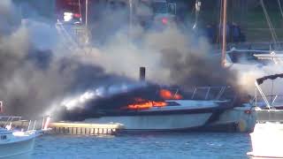 Quincy Boat Fire and Plymouth Ocean Storm [upl. by Holsworth]