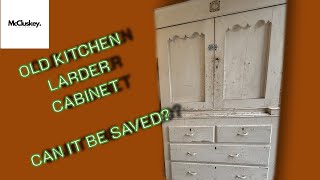 Huge Restoration of Old Larder Pantry Cabinet with Drawers [upl. by Kline]